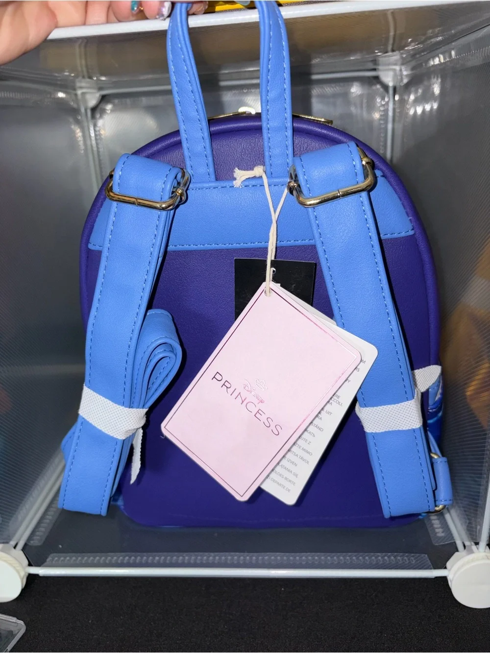 Loungefly Blue Purple Aladdin & Jasmine Moonlight Backpack